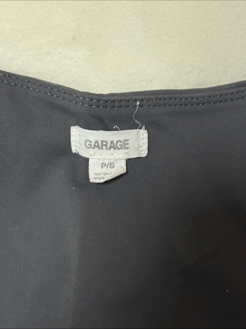 Garage Gray Square Neck Tank Top - Picture 2 of 3